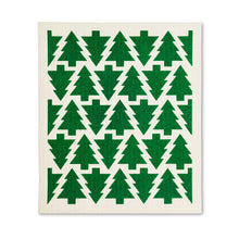 Load image into Gallery viewer, Holiday Graphic Trees Dish Cloths. Set of 2
