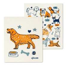 Load image into Gallery viewer, Dogs with Names Dish Cloths. Set of 2
