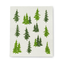 Load image into Gallery viewer, Evergreen Forest Tree Dish Cloths. Set of 2
