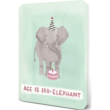 Load image into Gallery viewer, AGE IS IRR-ELEPHANT CARD
