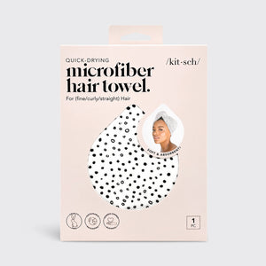 Kitsch - Microfiber Hair Towel - Micro Dot