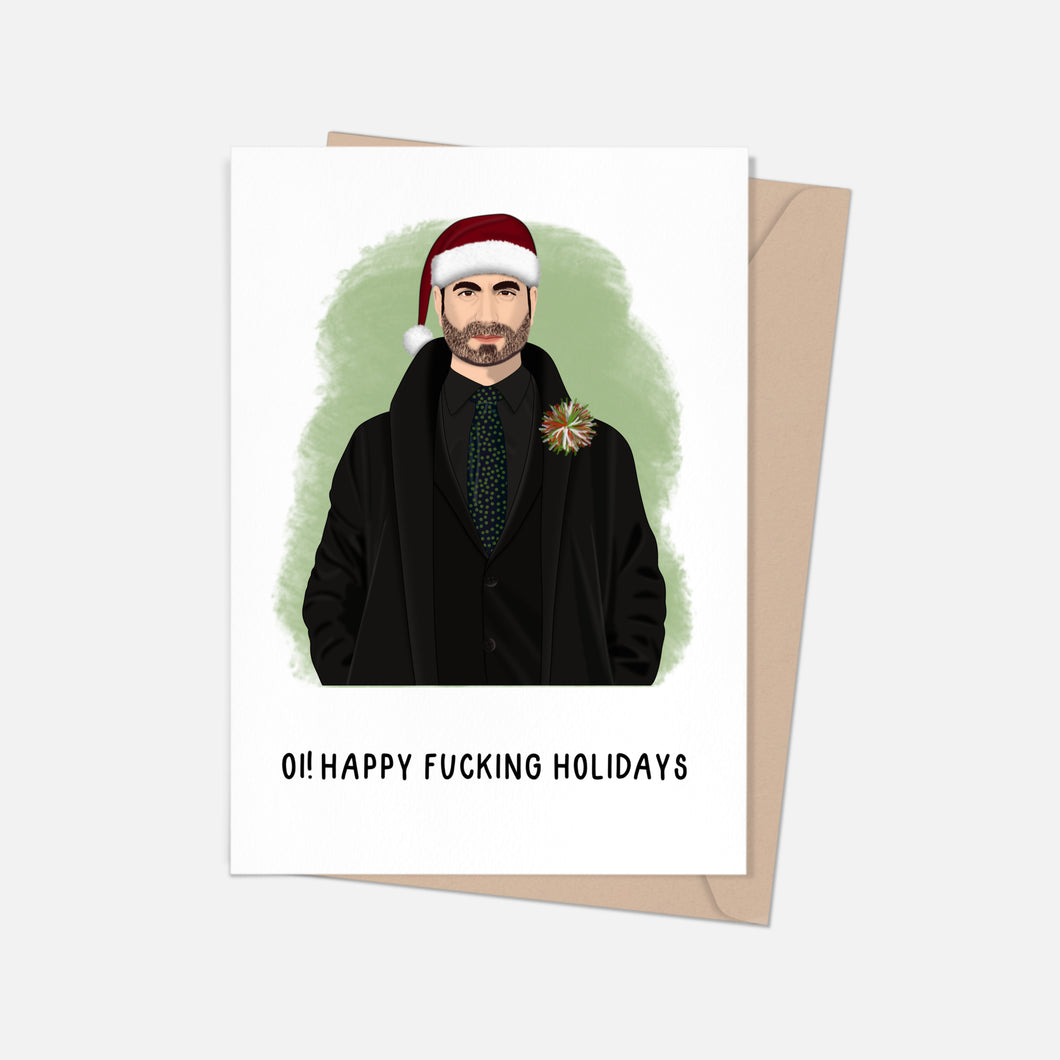 Roy Kent Oi! Happy Fucking Holidays Card