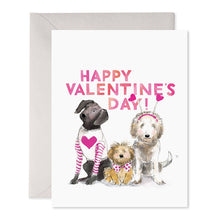 Load image into Gallery viewer, Happy Valentine&#39;s Day Dogs Card
