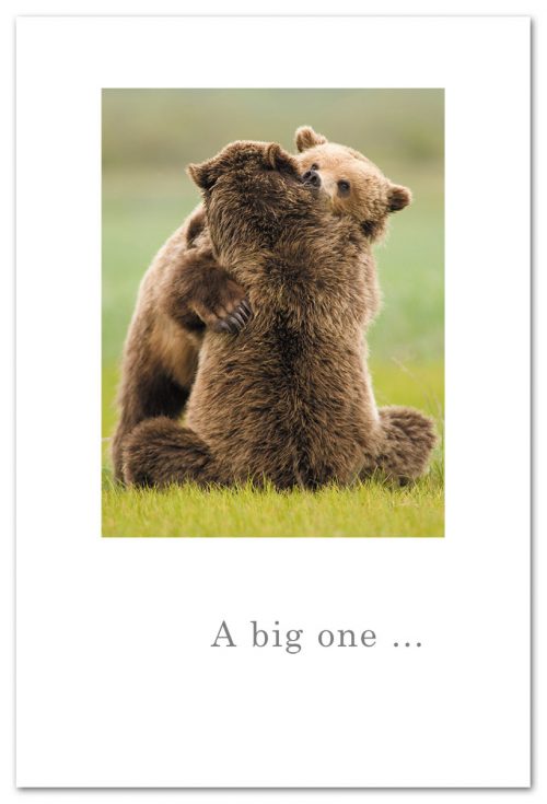 A Big One Bear Hug Card