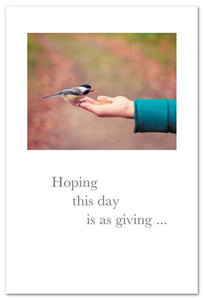 Hoping This Day Is As Giving Card