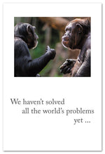 Load image into Gallery viewer, We Haven&#39;t Solved All The World&#39;s Problems Yet Card

