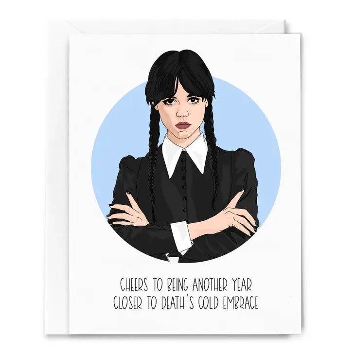 Wednesday Addams - Death's Cold Embrace Card