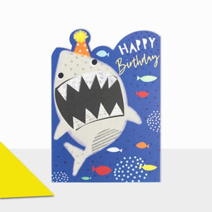 HAPPY BIRTHDAY SHARK CARD