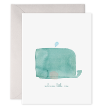 Load image into Gallery viewer, WELCOME LITTLE ONE WHALE CARD

