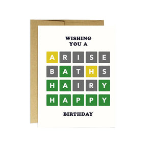 Wordle Birthday Card