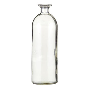 CLEAR GLASS VASE - SMALL