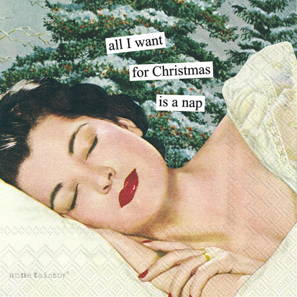 All I Want For Christmas Is A Nap Napkins