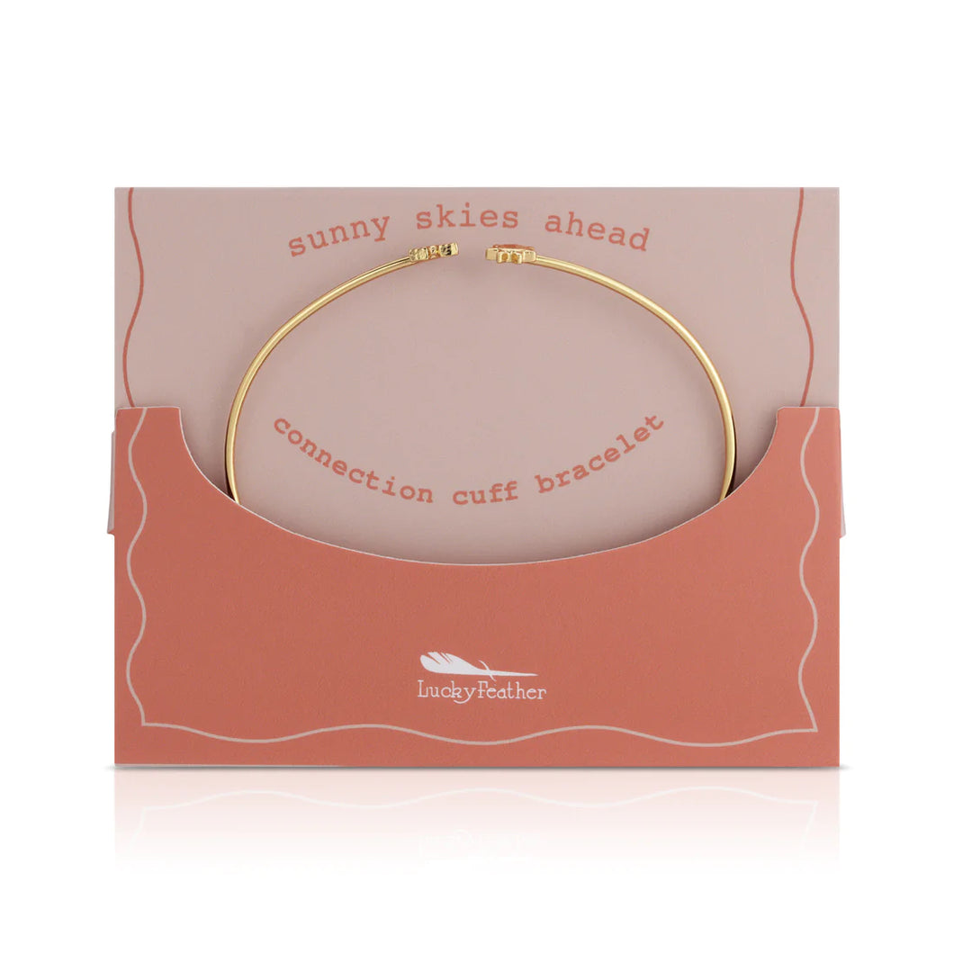 Sunny Skies (Sun & Rainbow) - Connection Cuff Bracelet