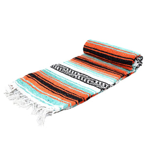West Path - Mint & Orange Mexican Falsa Blanket