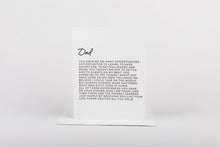 Load image into Gallery viewer, Dear Dad Edition 2 Card

