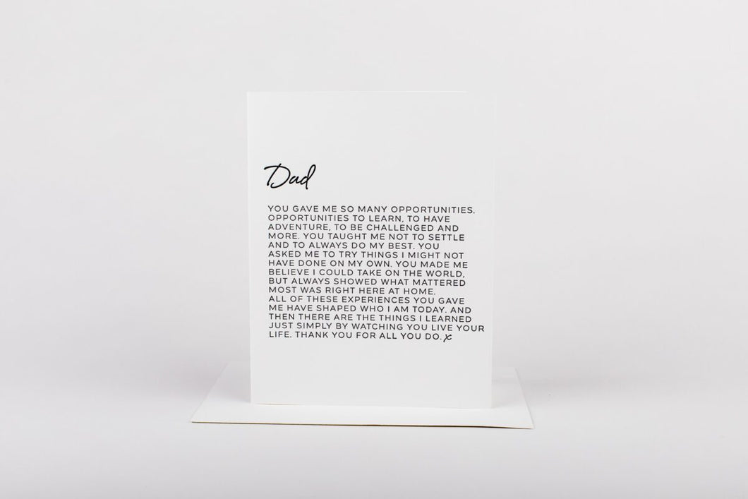 Dear Dad Edition 2 Card