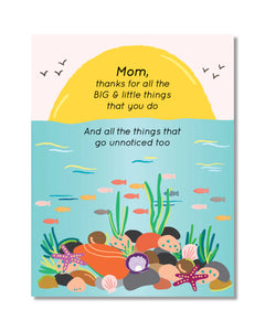 Mom Thanks For All The Big & Little Things You Do Card