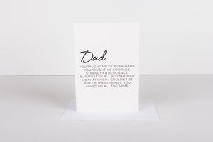 Dear Dad Card