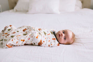 Loulou Lollipop Forest Friends Muslin Swaddle