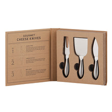 Load image into Gallery viewer, Cardboard Book Set - Gourmet Cheese Knives
