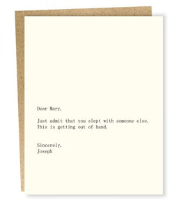 DEAR MARY/JOSEPH CARD