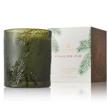 Load image into Gallery viewer, Frasier Fir Green Glass Candle 
