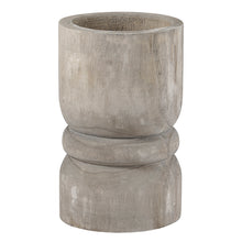 Load image into Gallery viewer, LARGE SUCCULENT PILLAR - GREY PAULOWNIA WOOD
