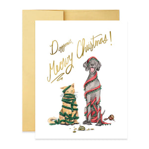 Doggonit Meowy Christmas! Card
