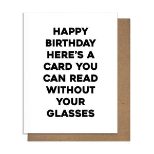 Happy Birthday Here's A Card You Can Read Card