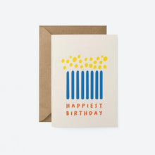 Load image into Gallery viewer, HAPPIEST BIRTHDAY CANDLES CARD

