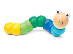Wooden Wiggly Worms Toy