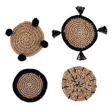 Load image into Gallery viewer, Seagrass Coasters + Burlap Bag - Set of 4
