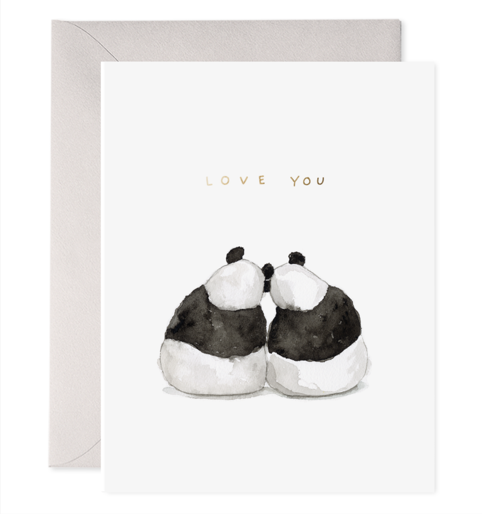 LOVE YOU PANDAS CARD
