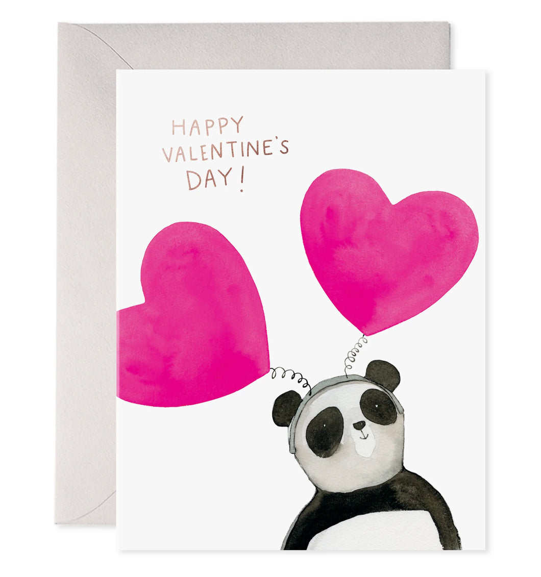 Happy Valentine's Day! Panda Card