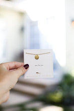 Load image into Gallery viewer, Letter Disc Necklace - Gold - I
