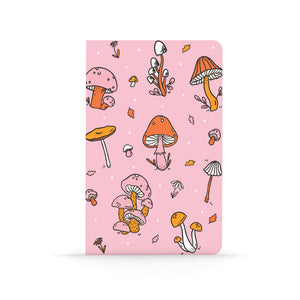 Denik - Pink Mushrooms Classic Layflat Notebook