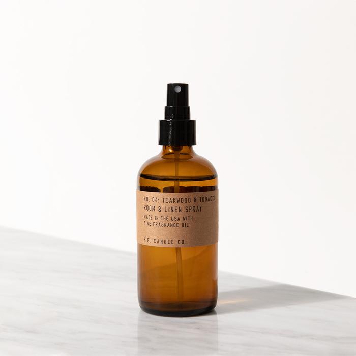 P.F. Candle Co - Teakwood & Tobacco Room & Linen Spray