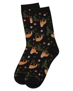 MeMoi - Sloth Bamboo Blend Crew Socks
