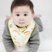 Load image into Gallery viewer, LouLou Lollipop Avocado Muslin Bandana Bib Set
