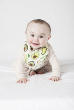Load image into Gallery viewer, LouLou Lollipop Avocado Muslin Bandana Bib Set
