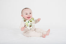 Load image into Gallery viewer, LouLou Lollipop Avocado Muslin Bandana Bib Set

