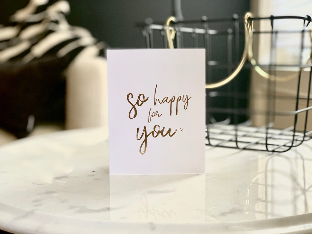 So Happy for You Card