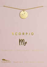 Load image into Gallery viewer, Scorpio Zodiac Necklace
