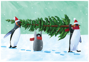 Penguins Tree Card