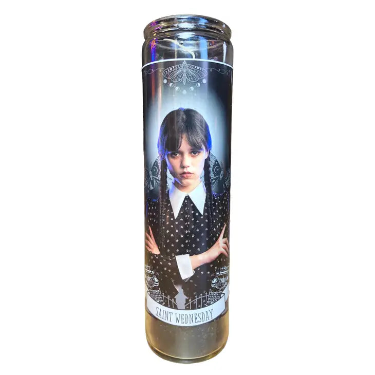 The Luminary Wednesday Addams Devotional Prayer Saint Candle