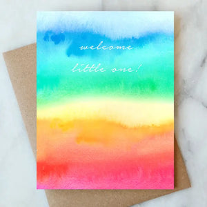 Welcome Little One! Rainbow Card