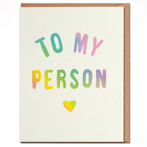TO MY PERSON CARD