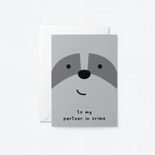 Load image into Gallery viewer, To My Partner In Crime Card
