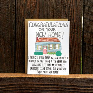Congratulations On Your New Home! Card