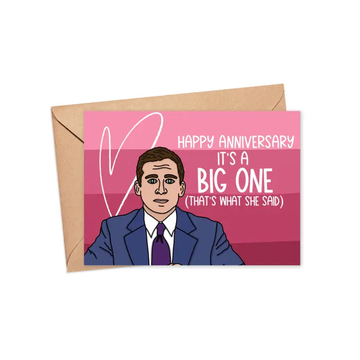 The Office - Happy Anniversary It's a Big One Card